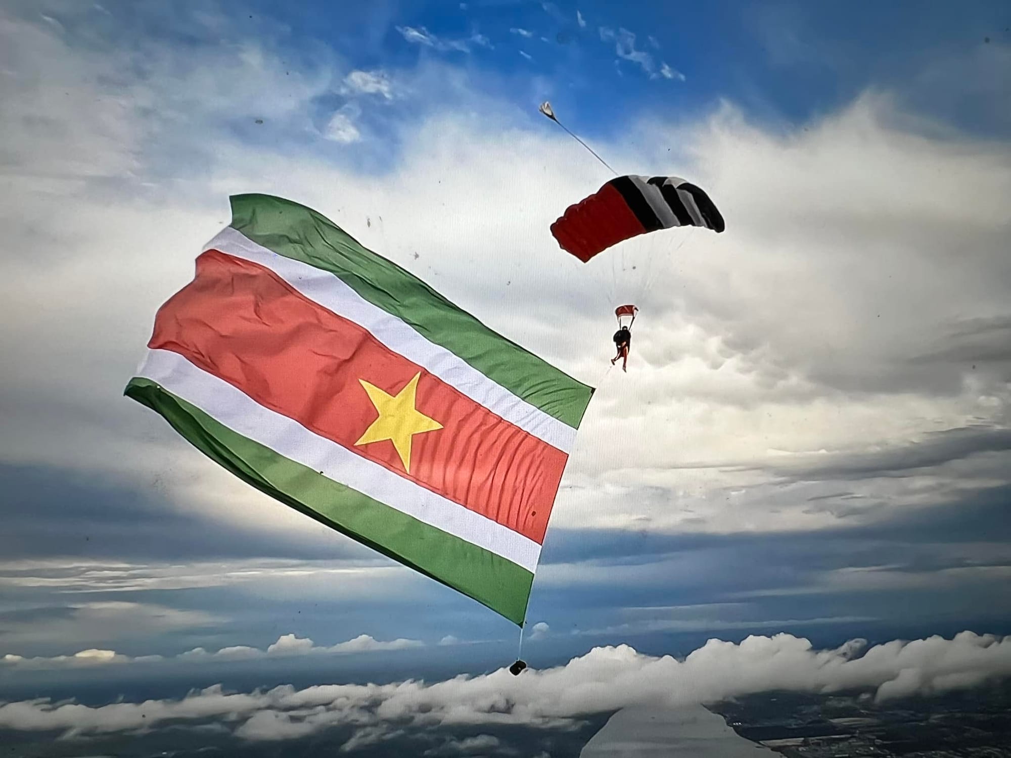 Skydiving show photo